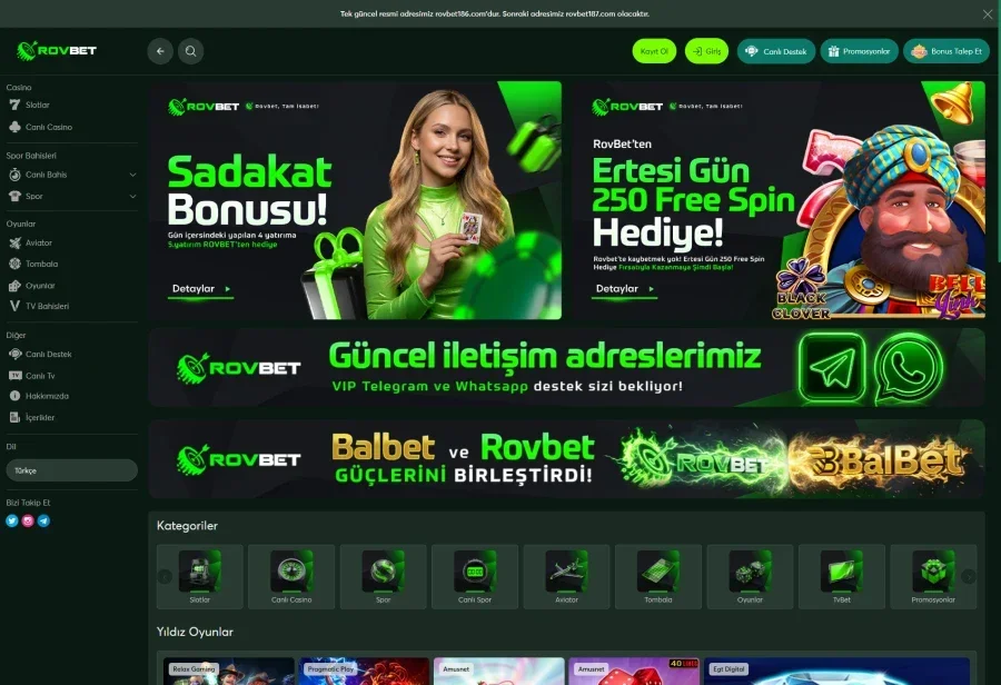 Rovbet ekran görüntüsü
